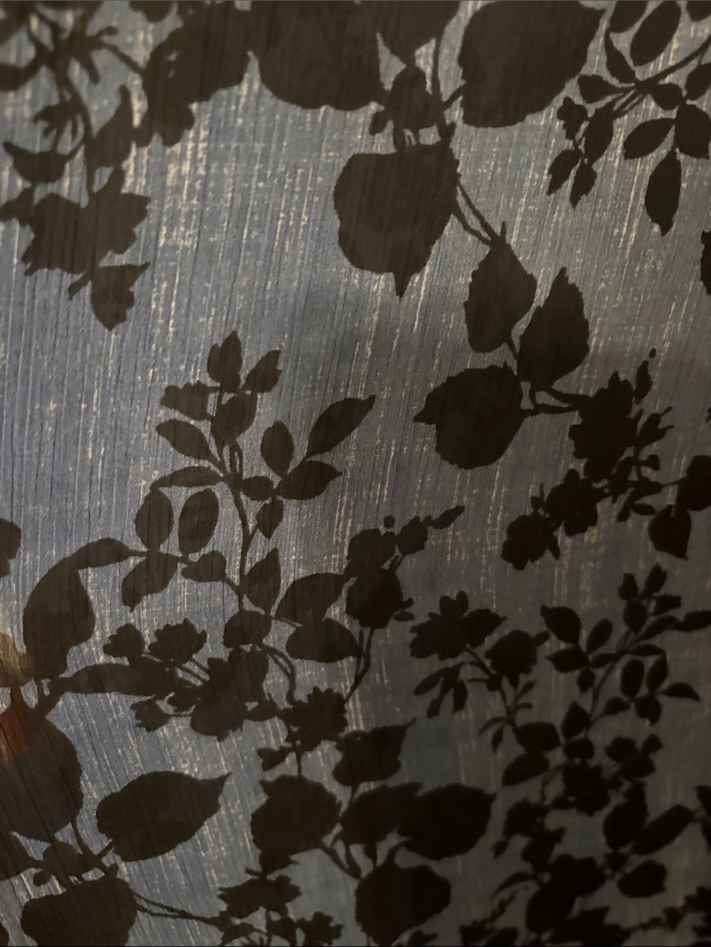 Tommy Hilfiger Blue Dress with Black Floral Print - Picture 3 of 5